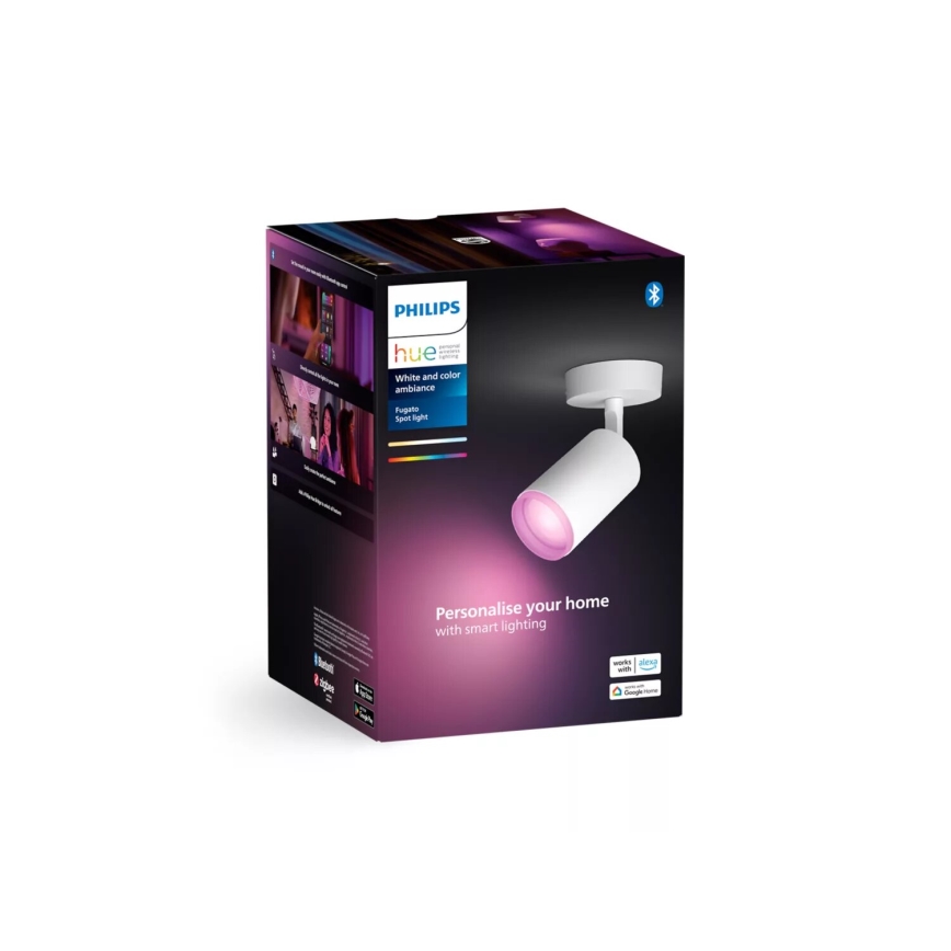 Philips - LED RGBW Димируем спот Hue FUGATO 1xGU10/4,2W/230V 2000-6500K бял