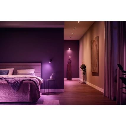 Philips - LED RGBW Димируем спот Hue FUGATO 1xGU10/4,2W/230V 2000-6500K черен