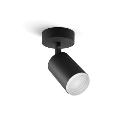 Philips - LED RGBW Димируем спот Hue FUGATO 1xGU10/4,2W/230V 2000-6500K черен