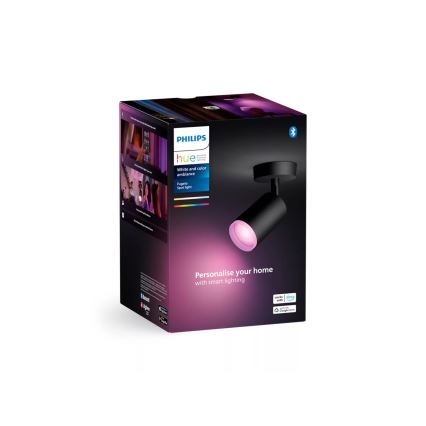 Philips - LED RGBW Димируем спот Hue FUGATO 1xGU10/4,2W/230V 2000-6500K черен
