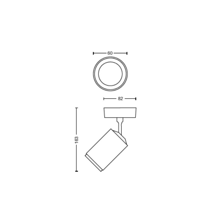 Philips - LED RGBW Димируем спот Hue FUGATO 1xGU10/4,2W/230V 2000-6500K черен