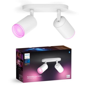 Philips - LED RGBW Димируем спот Hue FUGATO 2xGU10/4,2W/230V 2000-6500K бял