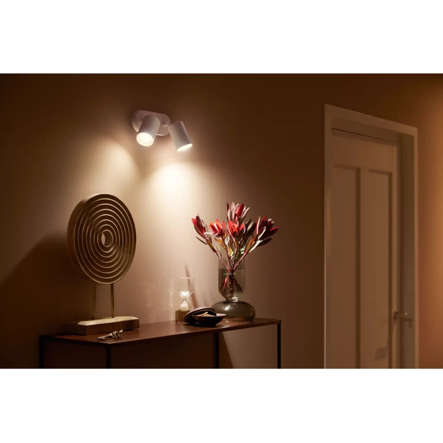 Philips - LED RGBW Димируем спот Hue FUGATO 2xGU10/4,2W/230V 2000-6500K бял