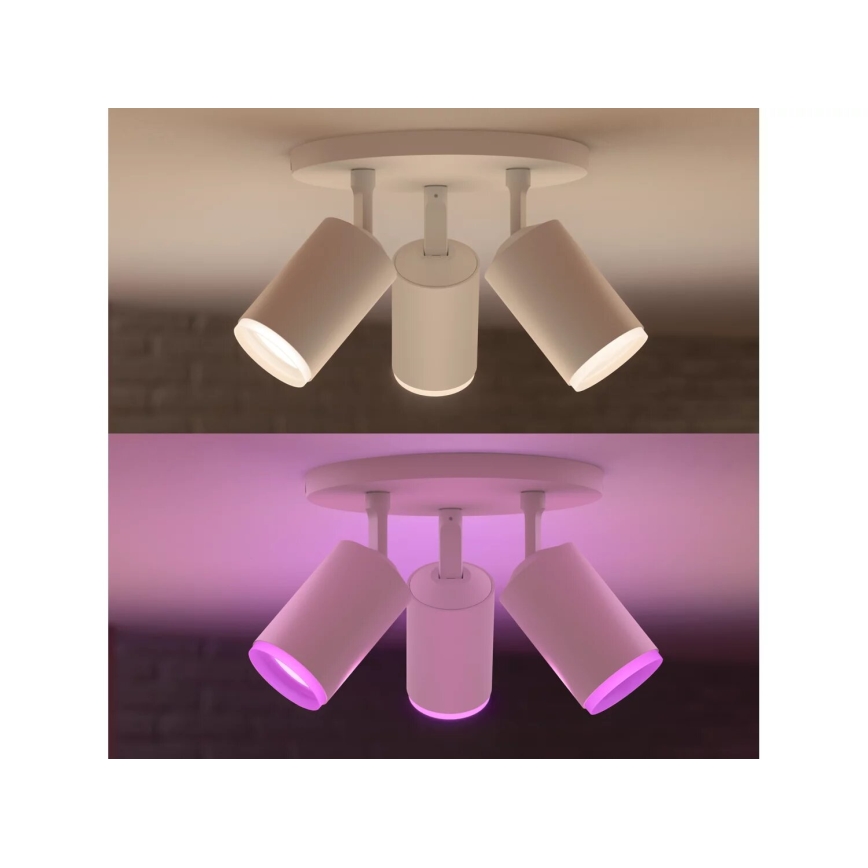 Philips - LED RGBW Димируем спот Hue FUGATO 3xGU10/4,2W/230V 2000-6500K бял