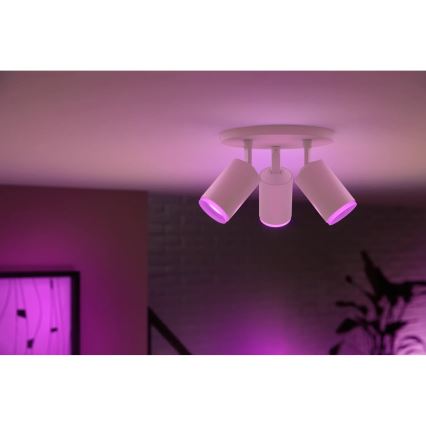 Philips - LED RGBW Димируем спот Hue FUGATO 3xGU10/4,2W/230V 2000-6500K бял