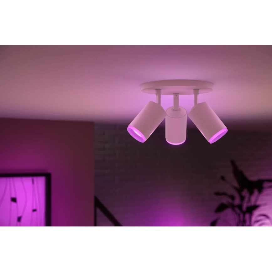Philips - LED RGBW Димируем спот Hue FUGATO 3xGU10/4,2W/230V 2000-6500K бял