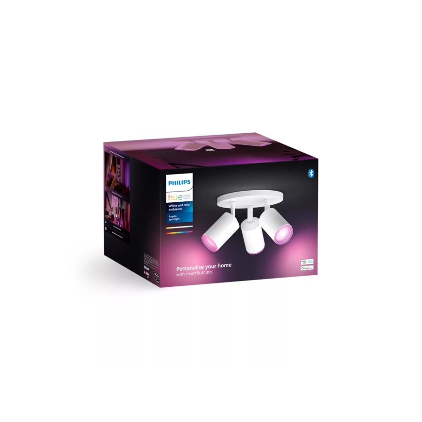 Philips - LED RGBW Димируем спот Hue FUGATO 3xGU10/4,2W/230V 2000-6500K бял