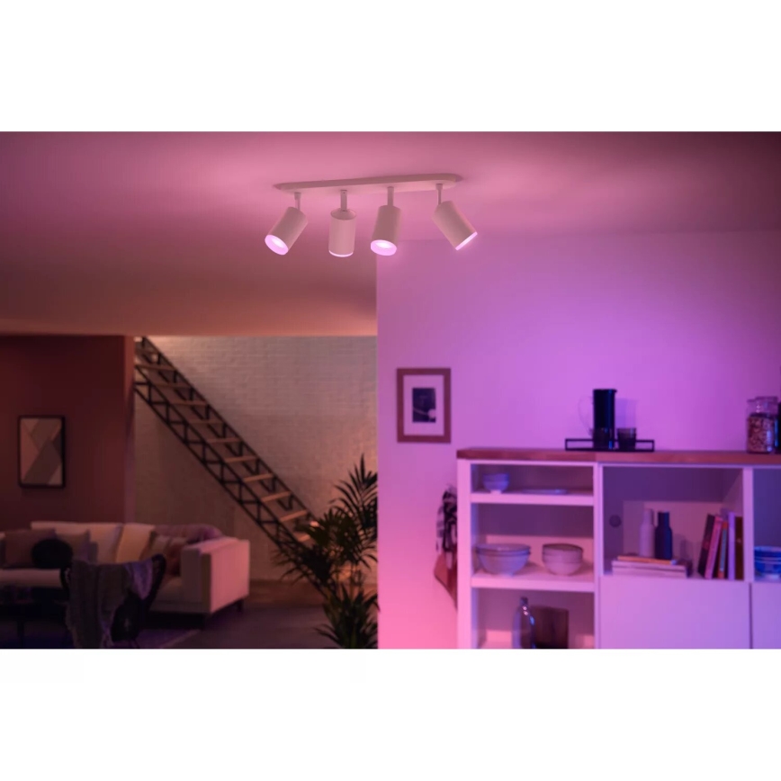 Philips - LED RGBW Димируем спот Hue FUGATO 4xGU10/4,2W/230V 2000-6500K бял