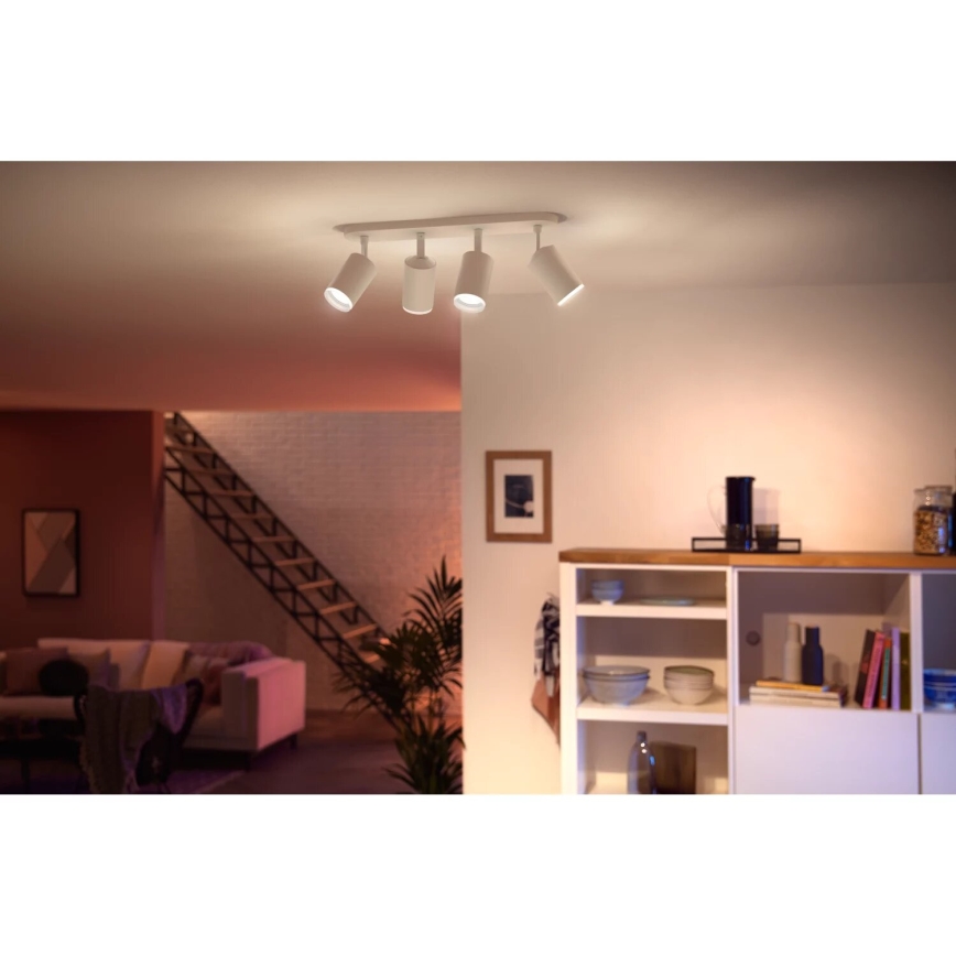 Philips - LED RGBW Димируем спот Hue FUGATO 4xGU10/4,2W/230V 2000-6500K бял