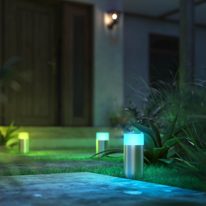 Philips - LED RGBW Димируема екстериорна лампа Hue CALLA LED/8W/230V IP44