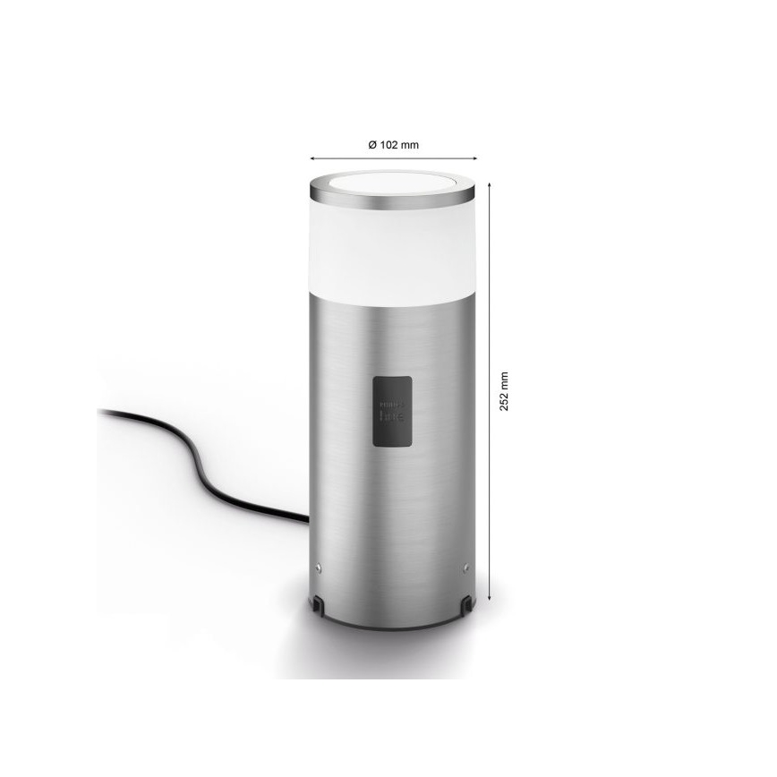 Philips - LED RGBW Димируема екстериорна лампа Hue CALLA LED/8W/230V IP44