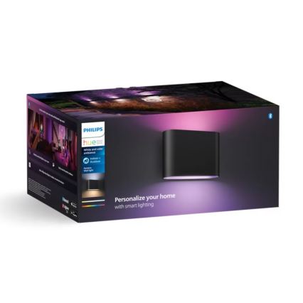 Philips - LED RGBW Димируем екстериорен аплик Hue DYMERA 2xLED/10,2W/230V 2000-6500K IP44