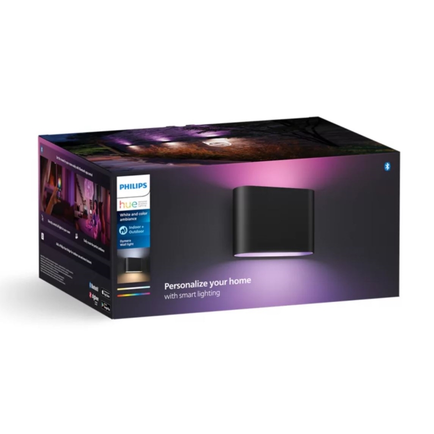 Philips - LED RGBW Димируем екстериорен аплик Hue DYMERA 2xLED/10,2W/230V 2000-6500K IP44