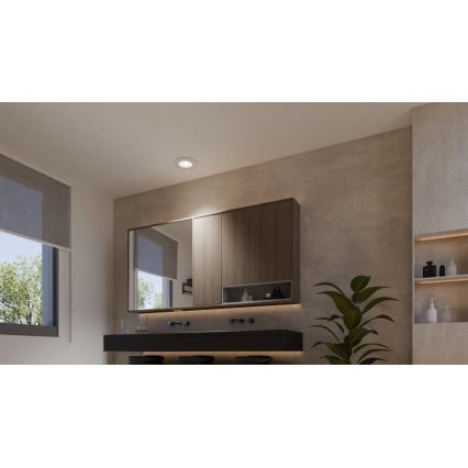 Philips - LED RGBW Димируема лампа за окачен таван на баня Hue SLIM LED/8,3W/230V 2000-6500K IP44 бял