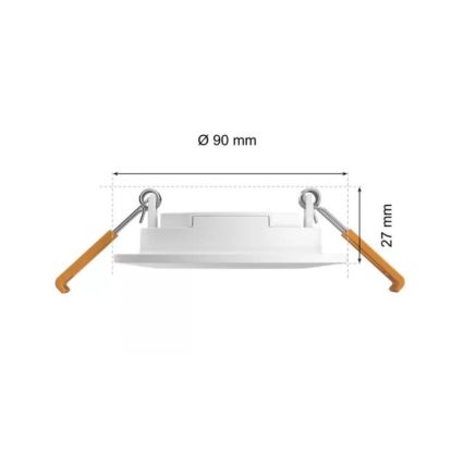Philips - LED RGBW Димируема лампа за окачен таван на баня Hue SLIM LED/8,3W/230V 2000-6500K IP44 бял