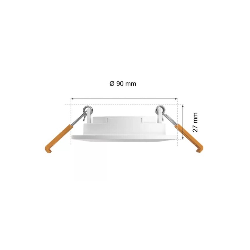 Philips - LED RGBW Димируема лампа за окачен таван на баня Hue SLIM LED/8,3W/230V 2000-6500K IP44 бял