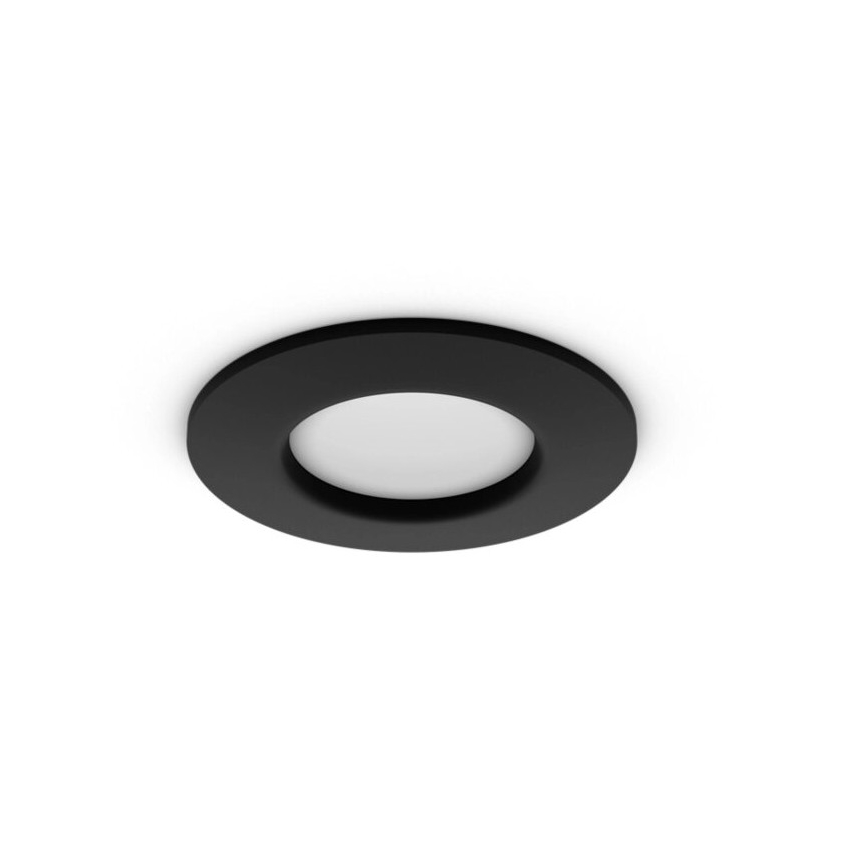Philips - LED RGBW Димируема лампа за окачен таван на баня Hue SLIM LED/8,3W/230V 2000-6500K IP44 черен