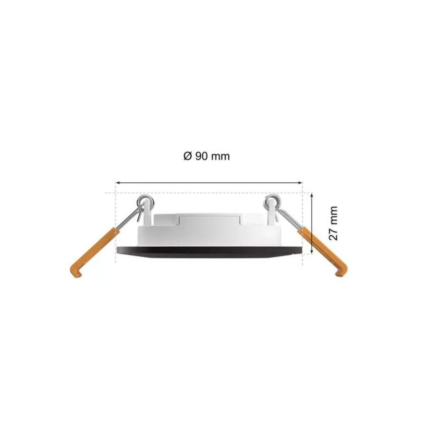 Philips - LED RGBW Димируема лампа за окачен таван на баня Hue SLIM LED/8,3W/230V 2000-6500K IP44 черен