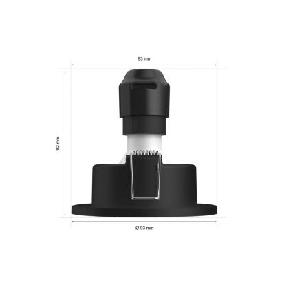 Philips - LED RGBW Димируема лампа за окачен таван на баня Hue XAMENTO 1xGU10/4,2W/230V 2000-6500K IP44
