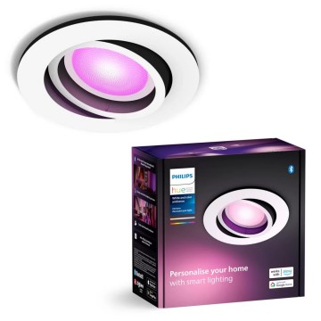 Philips - LED RGBW Димируема лампа за вграждане Hue CENTURA 1xGU10/4,2W/230V 2000-6500K