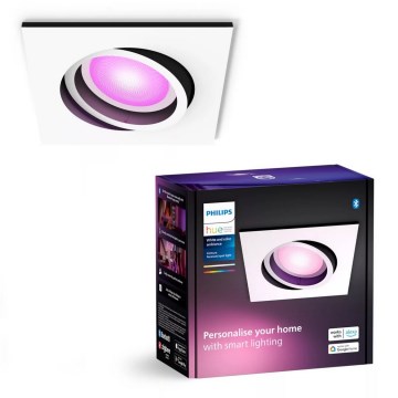 Philips - LED RGBW Димируема лампа за вграждане Hue CENTURA 1xGU10/4,2W/230V 2000-6500K