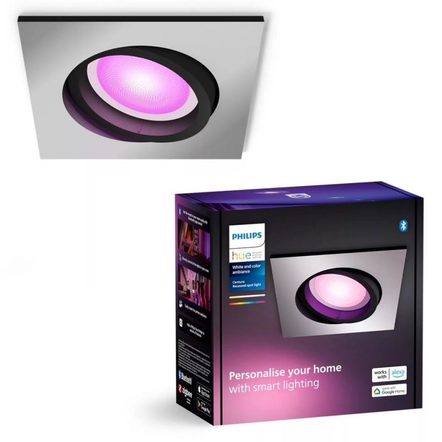 Philips - LED RGBW Димируема лампа за вграждане Hue CENTURA 1xGU10/4,2W/230V 2000-6500K