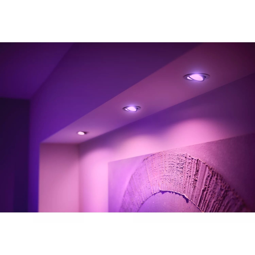 Philips - LED RGBW Димируема лампа за вграждане Hue CENTURA 1xGU10/4,2W/230V 2000-6500K