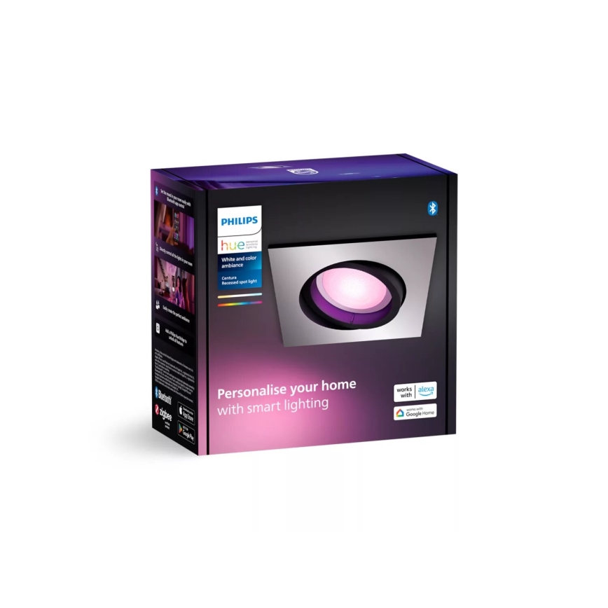Philips - LED RGBW Димируема лампа за вграждане Hue CENTURA 1xGU10/4,2W/230V 2000-6500K