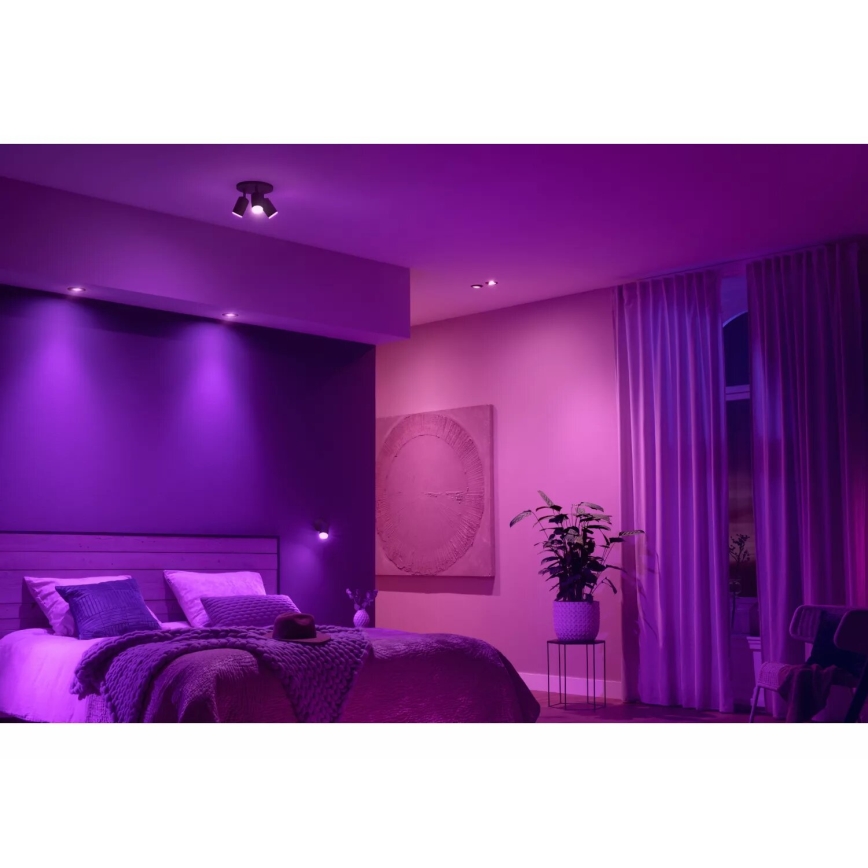 Philips - LED RGBW Димируема лампа за вграждане Hue CENTURA 1xGU10/4,2W/230V 2000-6500K