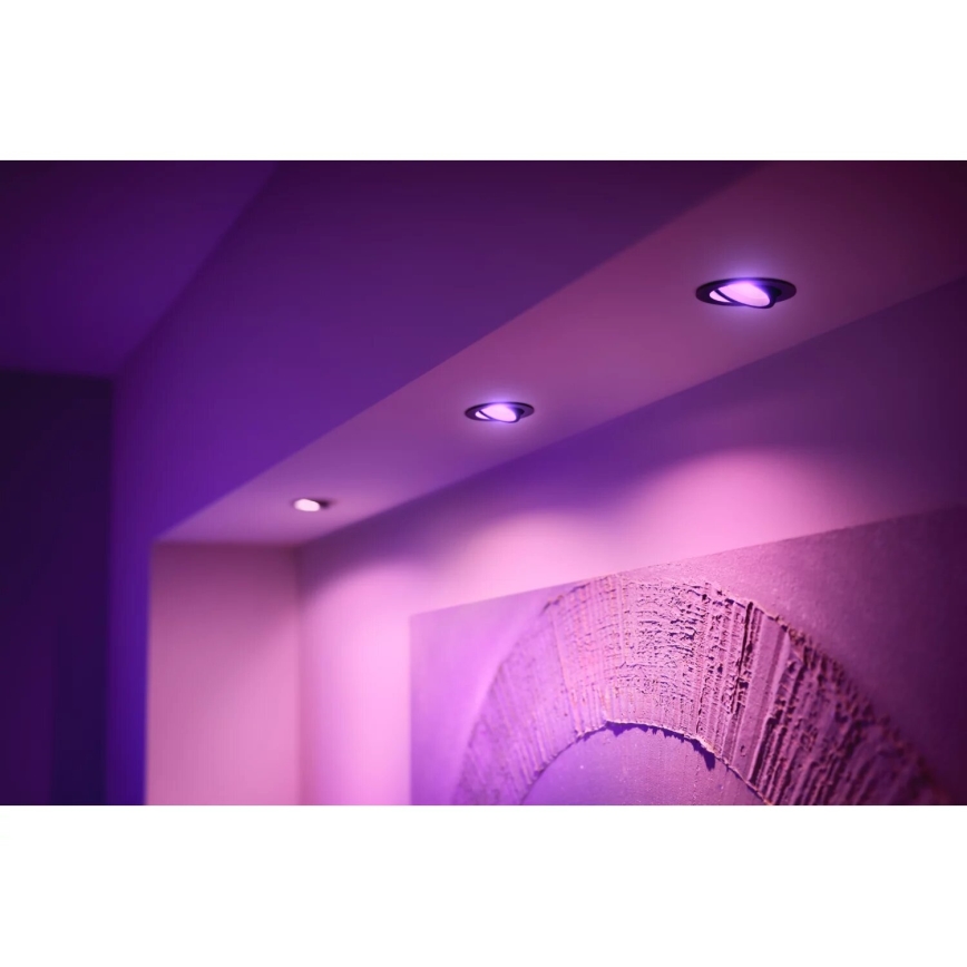 Philips - LED RGBW Димируема лампа за вграждане Hue CENTURA 1xGU10/4,2W/230V 2000-6500K