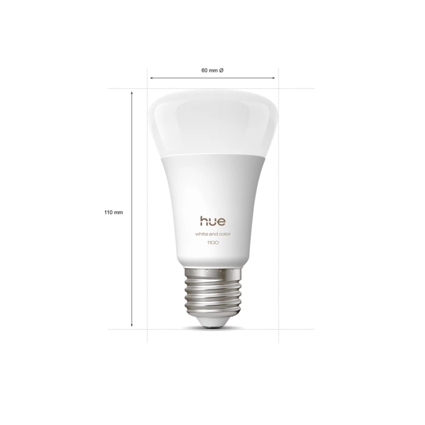 Philips - LED RGBW димируема лента Hue FLUX 3m LED/12W/230V + 2x умна крушка WHITE AND COLOR AMBIANCE E27/8,1W/230V 1000-20000K