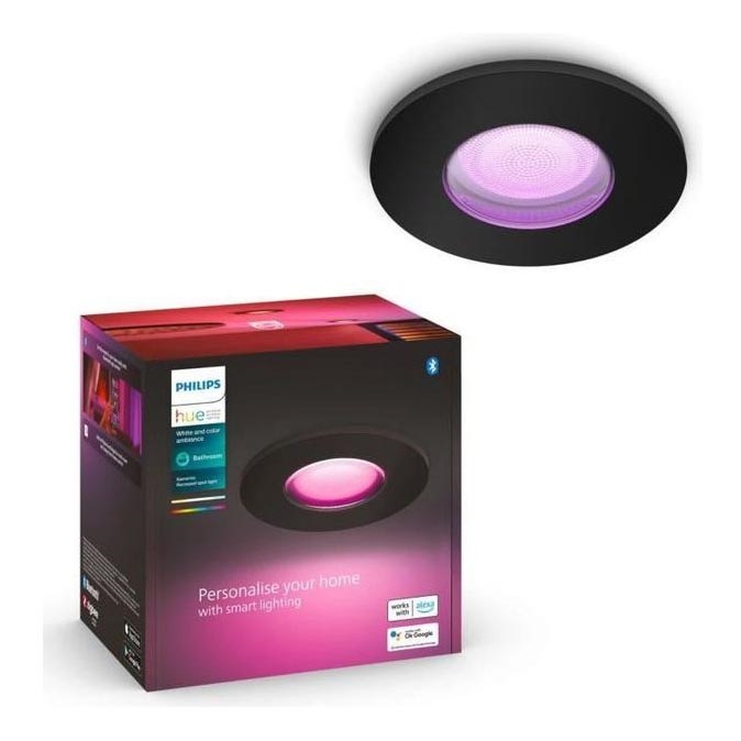 Philips - LED RGBW Димируема луничка за баня Hue XAMENTO GU10/5,7W/230V IP44 2200-6500K