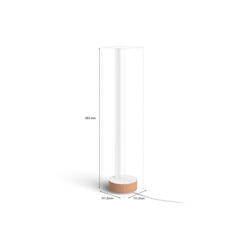Philips - LED RGBW Димируема настолна лампа Hue SIGNE LED/11,8W/230V 2000-6500K
