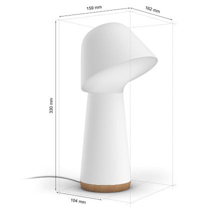 Philips - LED RGBW Димируема настолна лампа Hue TWILIGHT LED/13,4W/230V 2000-6500K