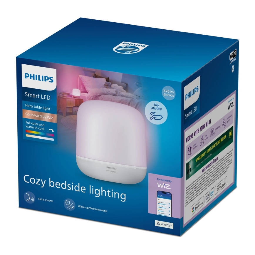 Philips - LED RGBW Димируема настолна лампа със сензорно управление SMART LED/9W/230V 2200-6500K Wi-Fi