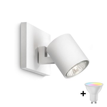 Philips - LED RGBW димируема точкова лампа RUNNER 1xGU10/6,5W/230V 2700-6500K бяла