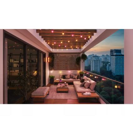 Philips - LED RGBW димируема външна гирлянда Hue FESTAVIA 20xLED 14m IP65