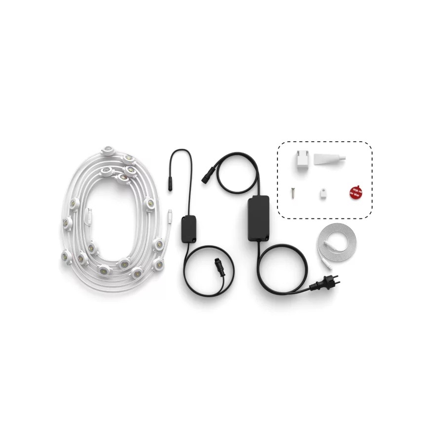 Philips - LED RGBW димируема външна гирлянда Hue FESTAVIA 32xLED 18m 1000-20000K IP65