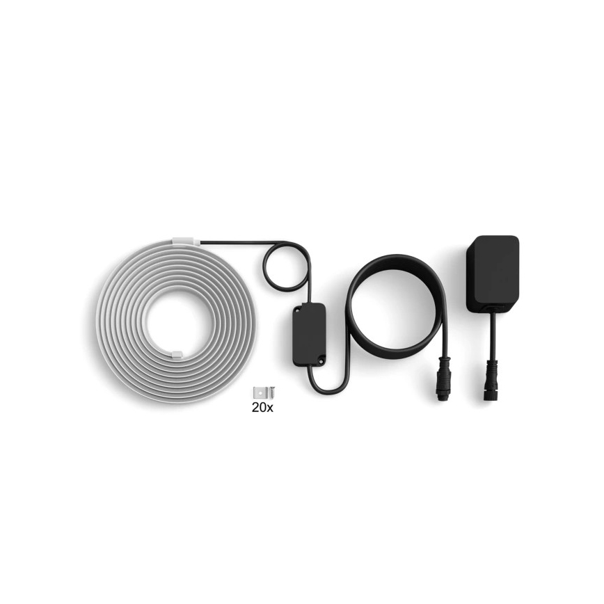 Philips - LED RGBW димируема външна лента Hue FLUX 5m LED/30W/230V 2200-6500K IP67 + сензор за движение