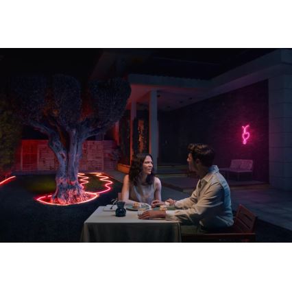Philips - LED RGBW димируема външна лента Hue NEON 5m LED/30W/230V 2200-6500K IP67 + сензор за движение