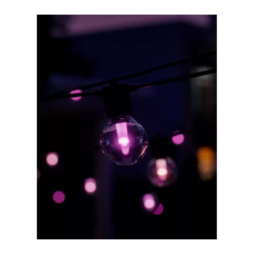 Philips - LED RGBW димируема външна верига Hue FESTAVIA, 30 LED диода, 21 м, IP65