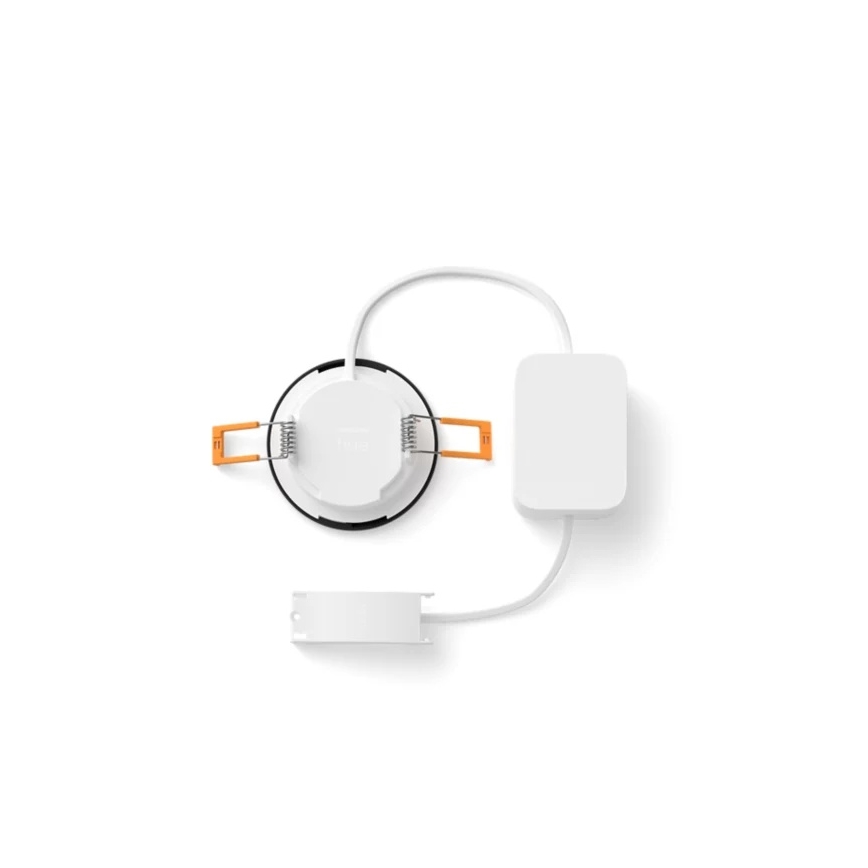 Philips - LED RGBW Димируемо вградено таванно осветително тяло за баня Hue SLIM LED/8,3W/230V 1000-20000K черно P44