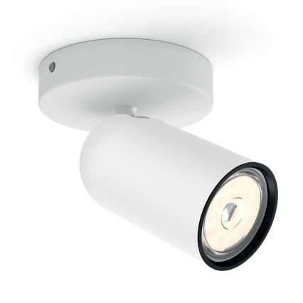 Philips - LED RGBW Димируемо точково осветително тяло PONGEE 1xGU10/4,8W/230V 3000K бяло + дистанционно управление