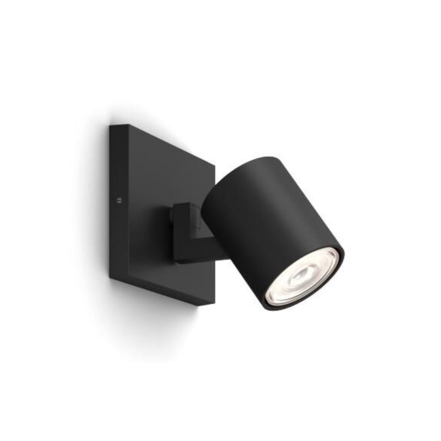 Philips - LED RGBW с възможност за регулиране на яркостта точково осветително тяло RUNNER 1xGU10/6,5W/230V 2700-6500K черно