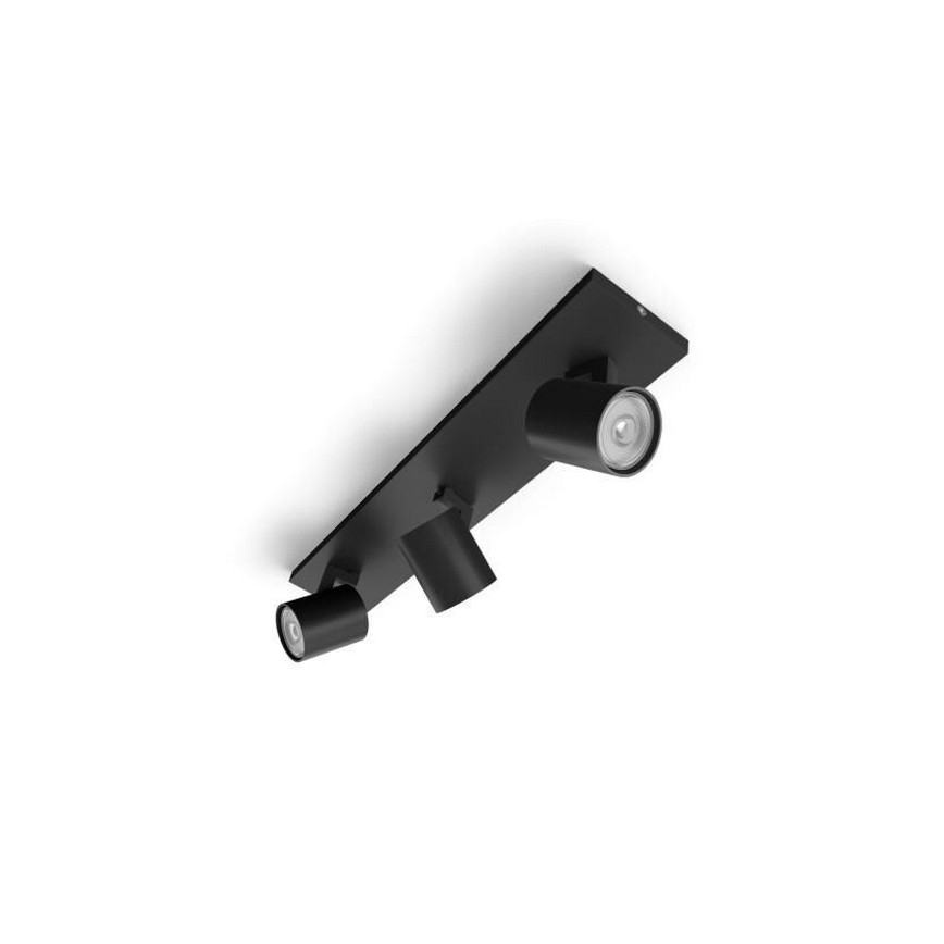 Philips - LED RGBW димируемо точково осветително тяло RUNNER 3xGU10/6,5W/230V 2700-6500K черно