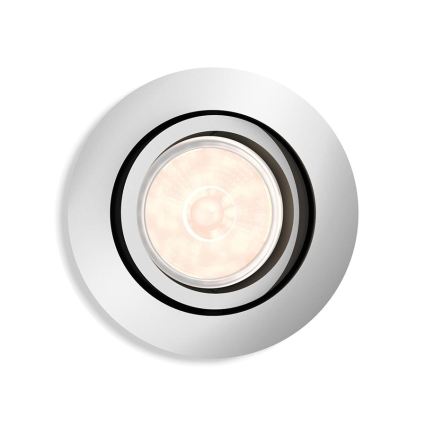 Philips - Димируемо LED RGBW вградено осветително тяло DONEGAL 1xGU10/4,8W/230V + дистанционно управление