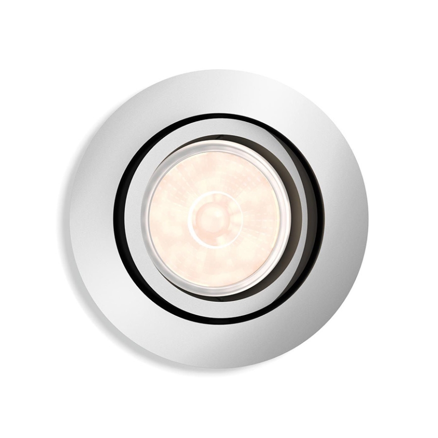 Philips - Димируемо LED RGBW вградено осветително тяло DONEGAL 1xGU10/4,8W/230V + дистанционно управление