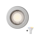 Philips - LED RGBW димируемо вградено осветително тяло PERIDOT 1xGU10/6,5W/230V 2700-6500K сребристо