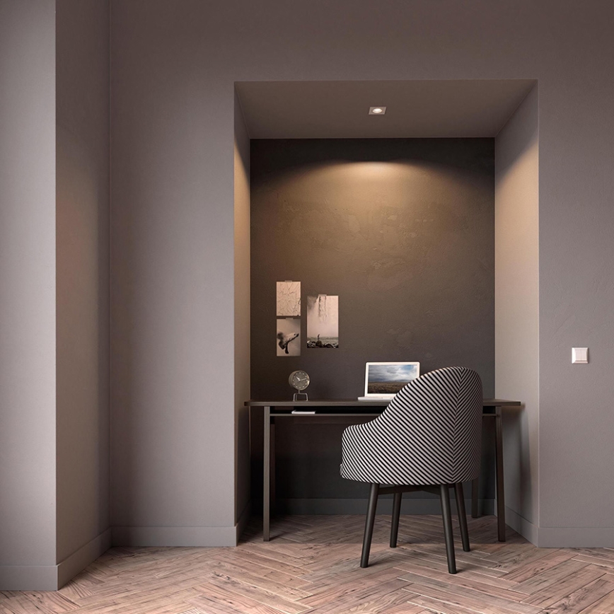 Philips - LED RGBW димируемо вградено осветително тяло DONEGAL 1xGU10/4,8W/230V + дистанционно управление