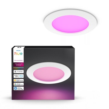 Philips - LED RGBW Димируемо вградено таванно осветително тяло за баня Hue SLIM LED/12W/230V 1000-20000K бяло IP44